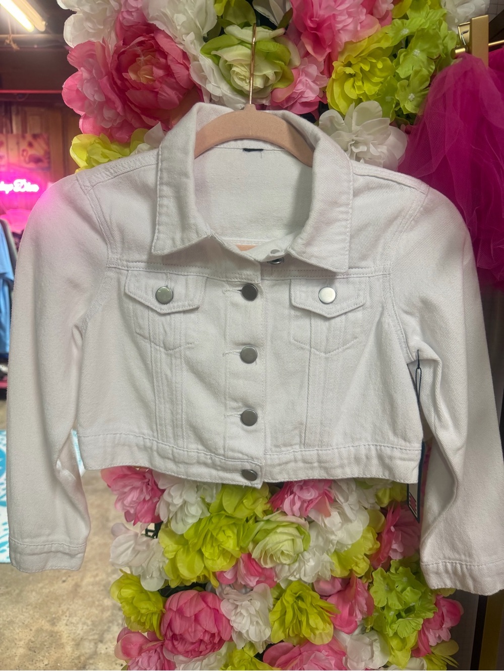 Child’s White Denim Jacket